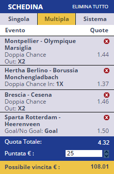 scommesse pronte di oggi 2016-11-04