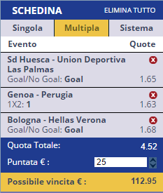 scommesse pronte di oggi 2016-12-01