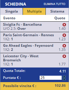 scommesse pronte di oggi 2016-11-06