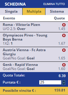 scommesse pronte Europa League 2016-11-24