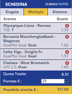 scommesse pronte di oggi 2016-12-11