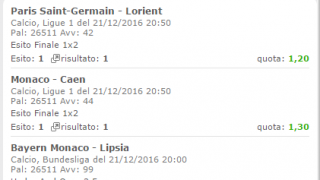 Scommesse vincenti 21-12-16