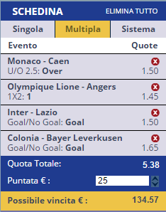 scommesse pronte di oggi 2016-12-21