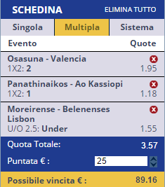 scommesse pronte di oggi 2017-01-09
