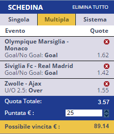 scommesse pronte di oggi 2017-01-15