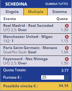 scommesse pronte di oggi 2017-01-29