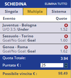 scommesse pronte Serie a 2017-01-08