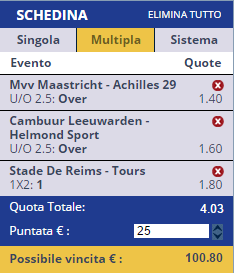 scommesse pronte di oggi 2017-02-03