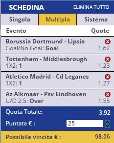 scommesse pronte di oggi 2017-02-04