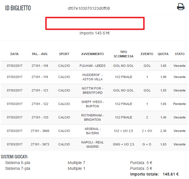 sistema martedi vincete