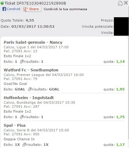 multipla vincente mista