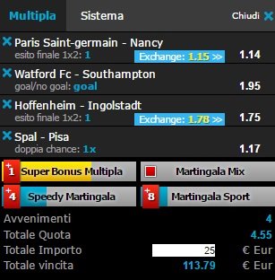 scommesse pronte di oggi 2017-03-04