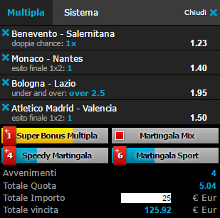 scommesse pronte di oggi 2017-03-05