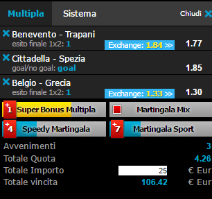 scommesse pronte di oggi 2017-03-25