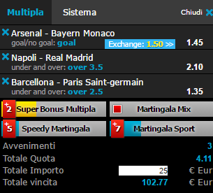 scommesse pronte Champions League 2017-03-07