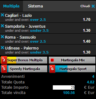 scommesse pronte Serie a 2017-03-19