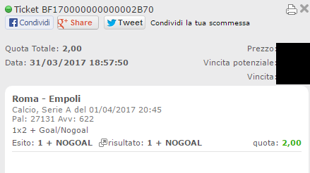 combo vincente roma-empoli