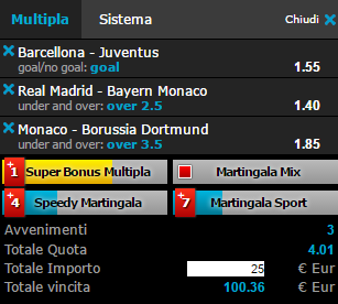 scommesse pronte Champions League 2017-04-18