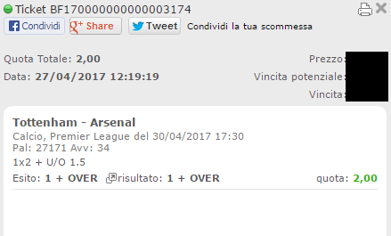 combo tottenham-arsenal vincente
