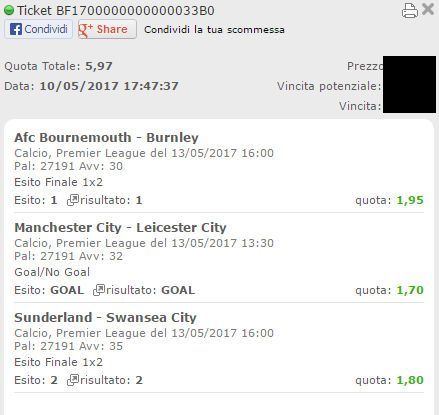 multipla premier league vincente