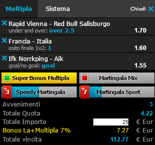 scommesse pronte di oggi 2017-06-01