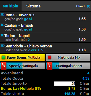 scommesse pronte Serie a 2017-05-14