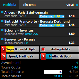 scommesse pronte di oggi 2017-05-27