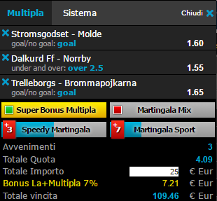 scommesse pronte di oggi 2017-06-26