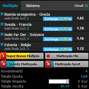 scommesse pronte di oggi 2017-06-09