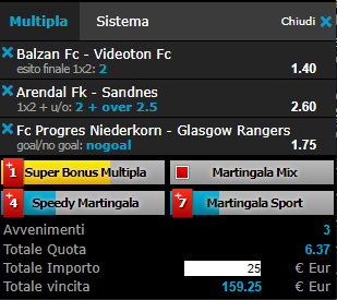 scommesse pronte di oggi 2017-07-04