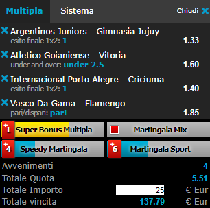 scommesse pronte di oggi 2017-07-08