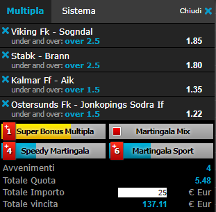 scommesse pronte di oggi 2017-07-09