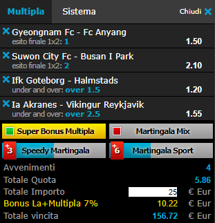 scommesse pronte di oggi 2017-07-10