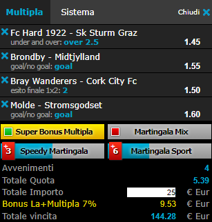 scommesse pronte di oggi 2017-07-16