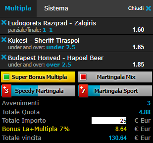 scommesse pronte Champions League 2017-07-19