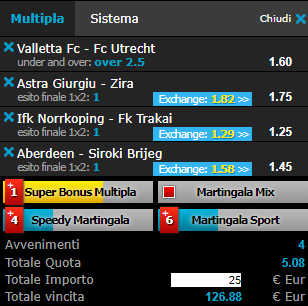 scommesse pronte Europa League 2017-07-13