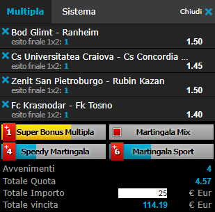 scommesse pronte di oggi 2017-07-22