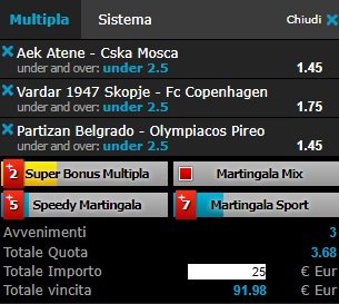 scommesse pronte Champions League 2017-07-25