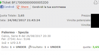 Scommesse vincenti 26-08-17