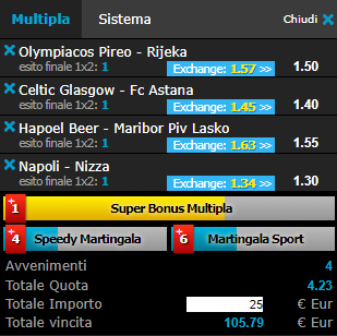 scommesse pronte Champions League 2017-08-16