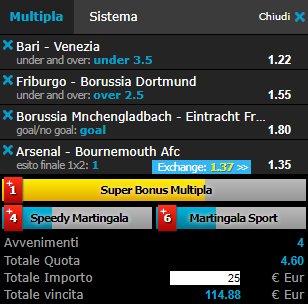 scommesse pronte di oggi 2017-09-09