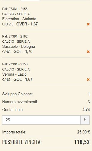 scommesse pronte Serie a 2017-09-24