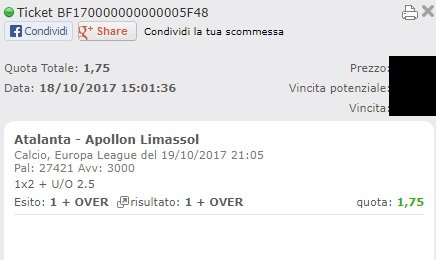 combo vincente atalanta-apollon