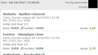 Scommesse vincenti 19-10-17