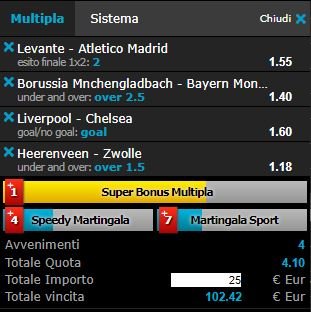 scommesse pronte di oggi 2017-11-25