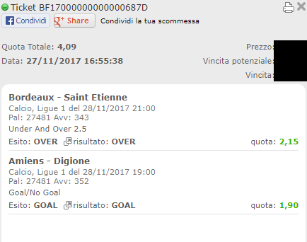 schedina ligue 1 vincente