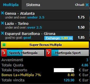 scommesse pronte di oggi 2017-12-11