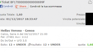 Scommesse vincenti 04-12-17