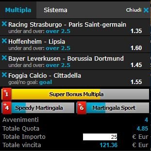 scommesse pronte di oggi 2017-12-02