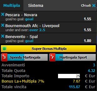 scommesse pronte di oggi 2017-12-17
